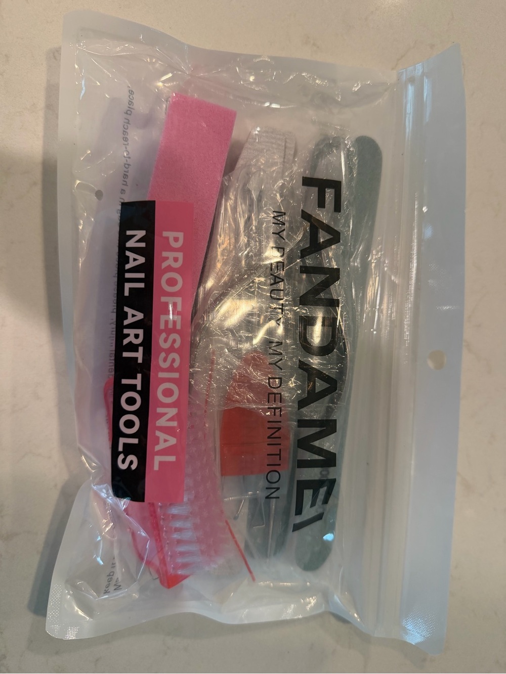 Fandamei Pink & Gray Nail Art Tool Kit - Professional Women’s Skincare Tools